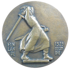 1939 Defense of Finland Medal obverse