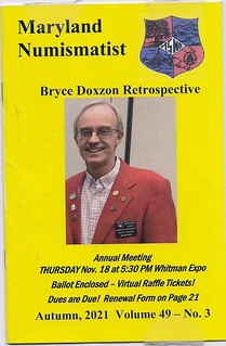 Maryland Numismatist Bryce Doxzon cover