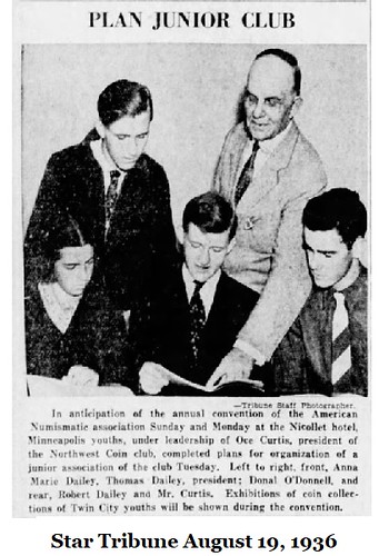Star Tribune 8.19.1936 Junior Coin Club