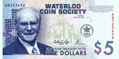 WCS Souvenir Treasury Note 5 Front