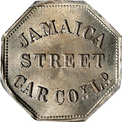Jamaica Street Car Co.Token obverse