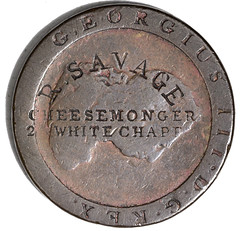 1797 Cheesemonger Counterstamp obverse