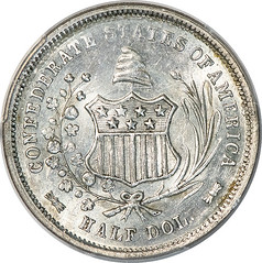 Confederate Half Dollar Restrike reverse