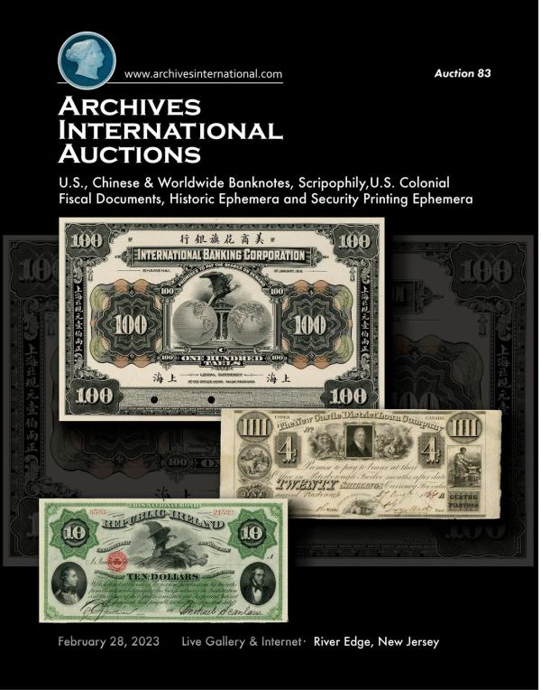 Archives International Sale 83 cover front