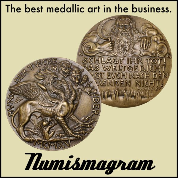 Numismagram E-Sylum ad69 Best Medallic Art