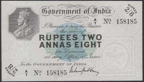 Lot 766 - 2 Rupees and 8 Annas - please credit Noonans 1