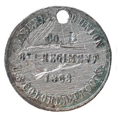 Colored Troops medal reverse light