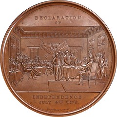 1851 Declaration of Independence medal reverse