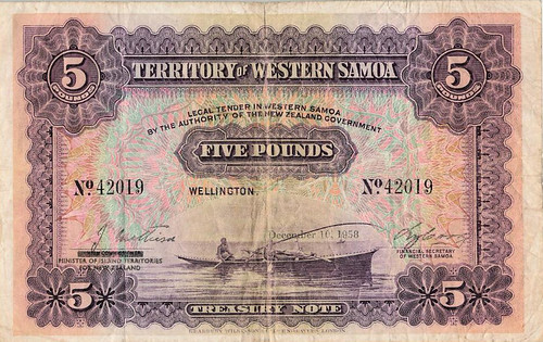 WBNA Sale 39 Lot 569 Western Samoa Five Pounds