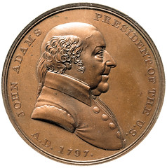 EAHA 2023-02 Sale Lot 304 John Adams Indian Peace Medal obverse