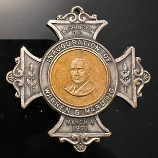 Warren Harding Inaugural medal obverse
