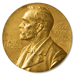 Nobel Prize Gold medal for Literature obverse