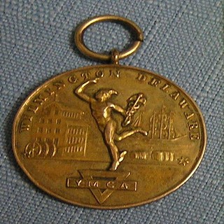 YMCA Gold Plated Award Medal