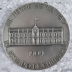 1909 Tiffany Porfirio Díaz silver medal reverse