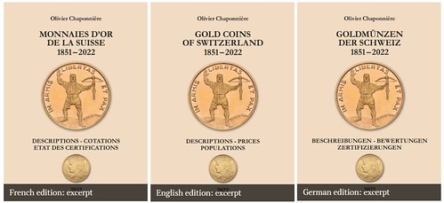 Gold coins of Switzerland book covers