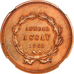1861 United States Assay Commission Medal reverse