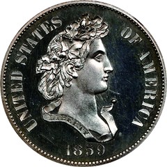 1859 Pattern Half Dollar, Judd-237 obverse