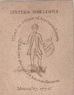 Massachusetts 16 Shillings back