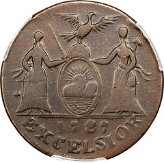 1787 New York Excelsior Copper reverse