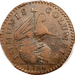 1786 Immunis Columbia Copper obverse