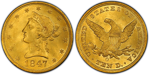 SSCA 1847-O $10 Gold Coin