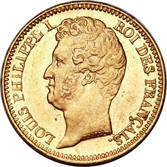 SSCA 1831-A 2-Franc Gold Coin obverse