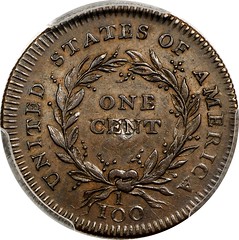 Morris 1792 Silver Center Cent reverse