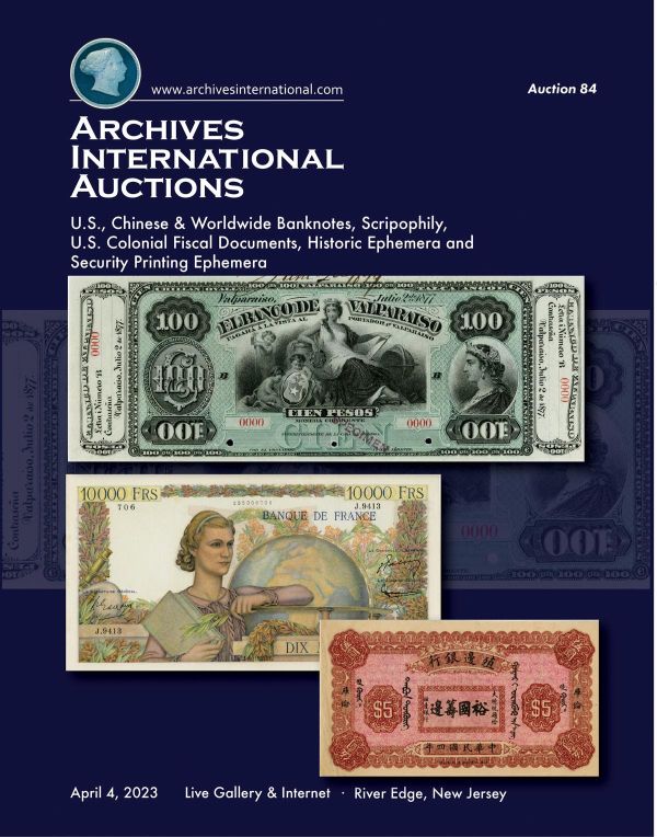 Archives International Sale 84 cover front
