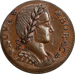 1787 Nova Eborac Copper obverse