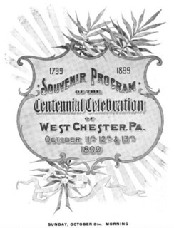 1899 West Chester Centennial program