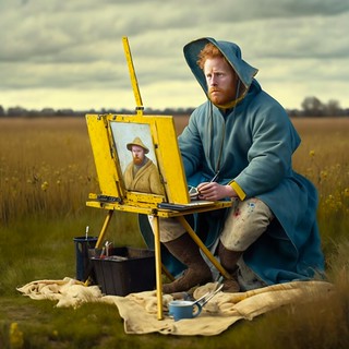 Prince Harry as Van Gogh