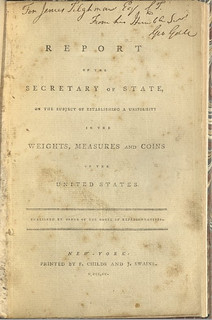 1790 Jeffersin Report on Coinage
