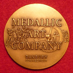 Medallic Art Company Danbury medal reverse
