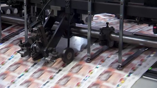 King Charles banknotes being printed