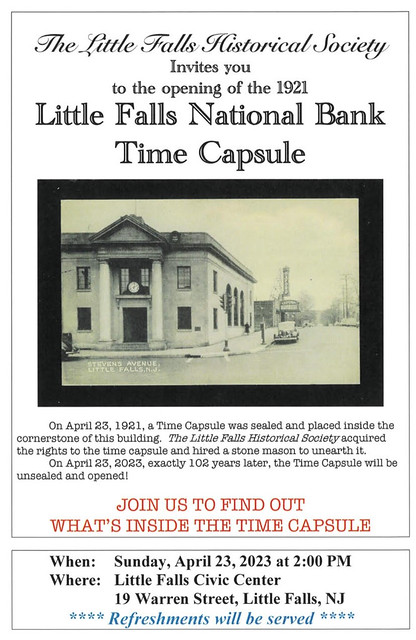 Little Falls NJ National Bank time capsule opening
