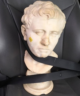 Sextus Pompey bust in transit