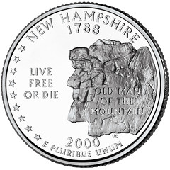 2000 50 State Quarters Coin New Hampshire Uncirculated Reverse
