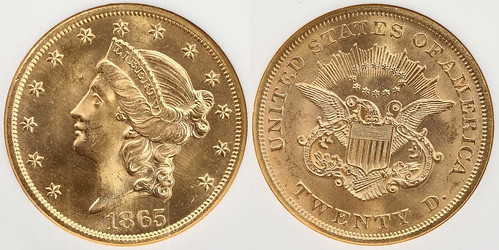 1865 US $20 SS Republic