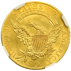 1807 Half Eagle reverse
