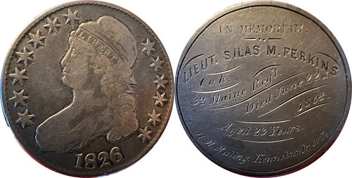SIlas Perkins engraved 1826 half dollar