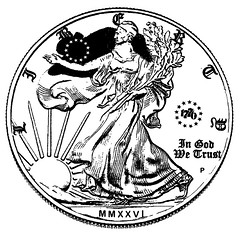 Walking Liberty coin design obverse 2