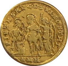 Gold Solidus of Constantine the Great reverse