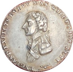 1798 Horatio Nelson Battle of the Nile medalette obverse