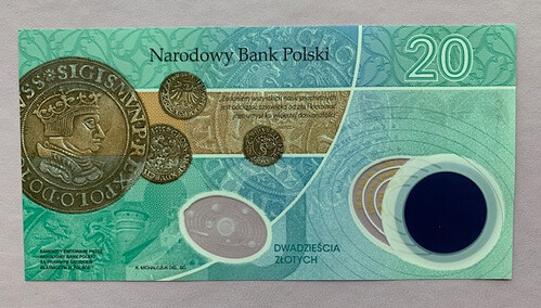Poland Copernicus banknote back