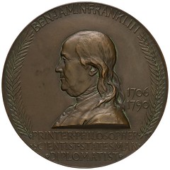 Franklin Commemorative Medal obverse