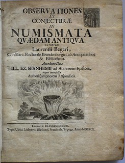 Gut-Lynt Sale 12 Lot 919 Observationes et conjecturae in numismata quaedam antiqua