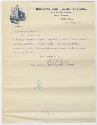 T. James Clarke letter front