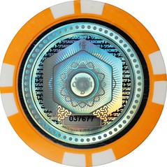 2017 Satori Poker Chip 0.001 Bitcoin Post-Fork reverse