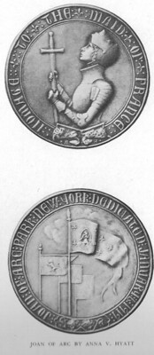 1923 NYC Sculpture Exhibit Joan of Arc medal