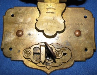 Conrad Liebrich trunk lock key inserted